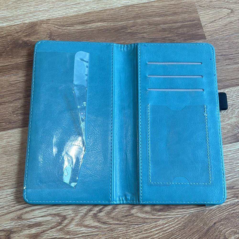 Blue Checkbook Cover